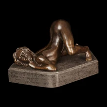 ATLIE бронзы ручной работы литья бронзовая либигинальная обнаженная женская сексуальная Статуэтка статуэтки домашний декор