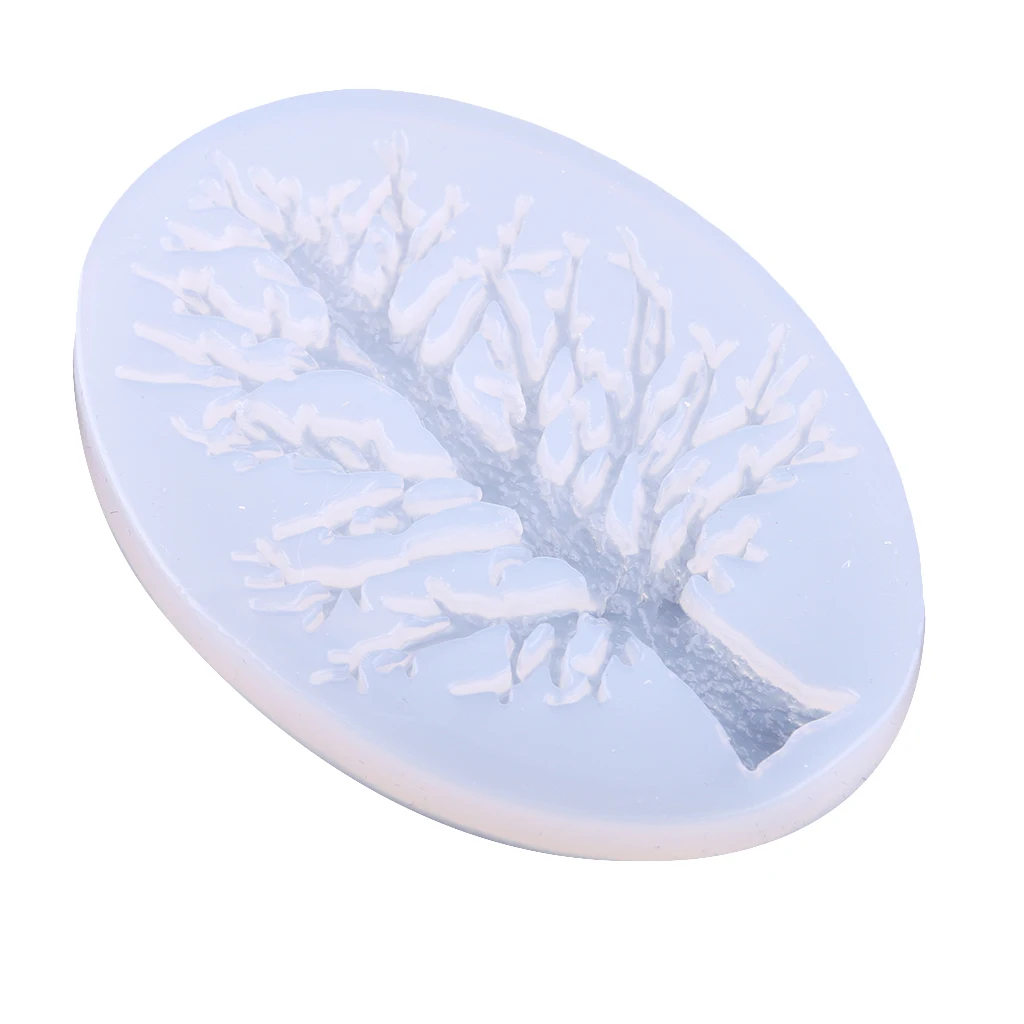 Tree Shape Silicone Molds for Resin Casting Jewelry Making Crystal Ornament DIY Craft Tools