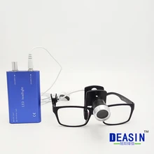 2017 new Portable LED Headlight with clip Lamp Black for Dental Lab Surgical Medical loupes glass