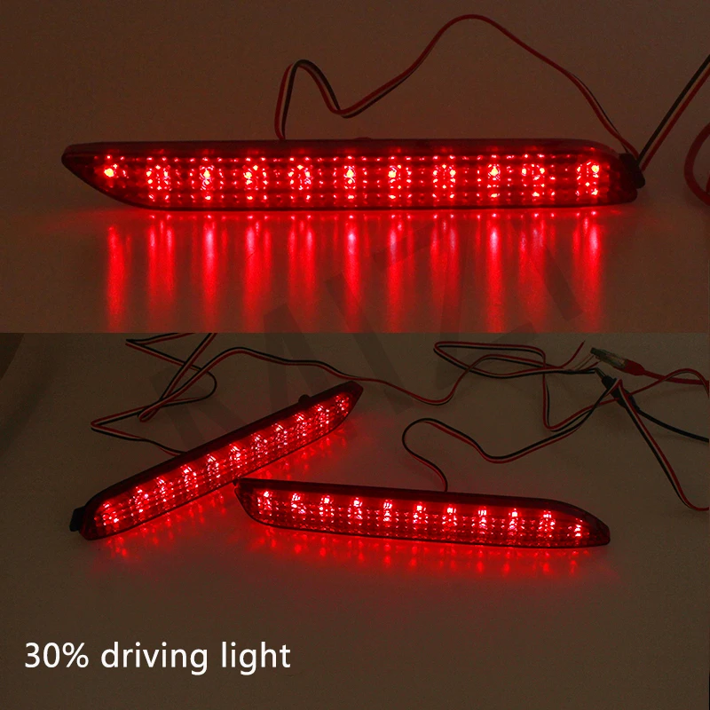 

2PCS LED Rear Bumper Reflector Light Parking Warning Stop Tail light Brake Lights for Toyota Camry/Innova/Lexus ISF/GX470/RX300