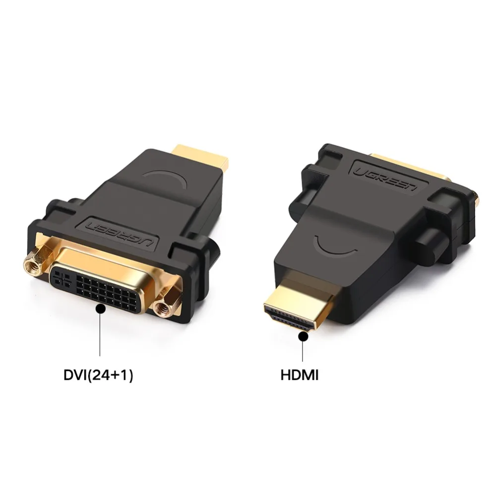 Ugreen HDMI к DVI конвертер «Папа-мама» адаптер 1080P разъем для HDTV DVD проектор HDMI к DVI адаптер DVI 24+ 5 к HDMI