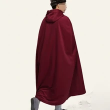 Унисекс высокого качества зимние теплые буддийские монахи шерстяная накидка Zen монахиня боевых искусств лежал медитации плащ халат темно-красный