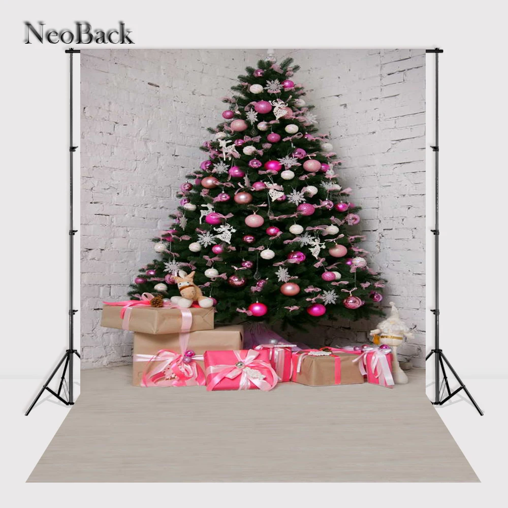 

NeoBack 5x7ft Vinyl Newborn Baby Christmas Party Photographic Background Children Kids Holiday Scene Studio Photo Backdrop P1129