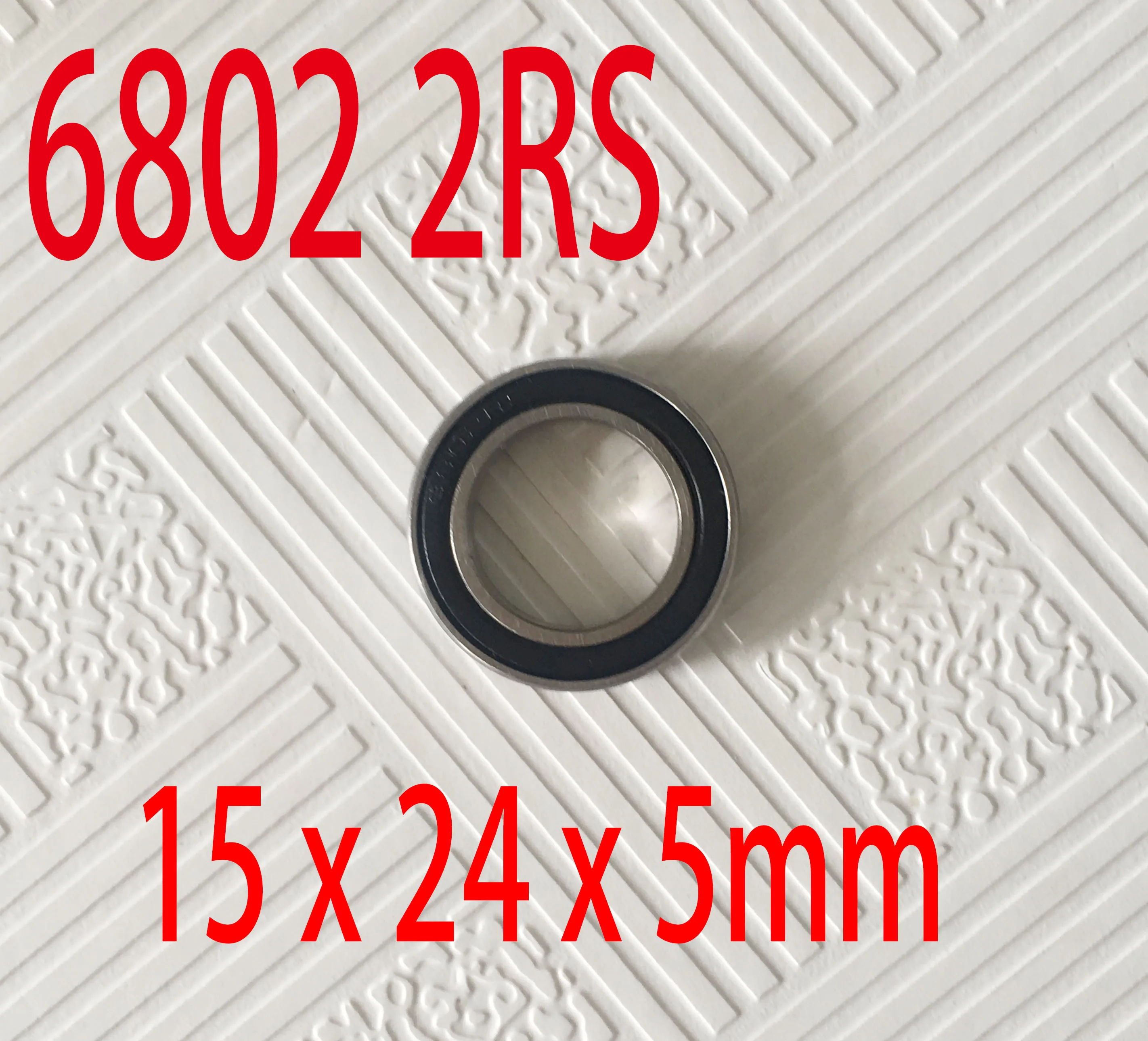 

Free Shipping 15x24 x5 mm Hybrid Ceramic Yellow Rubber Seals BIKE BEARING S6802 61802 ABEC-5