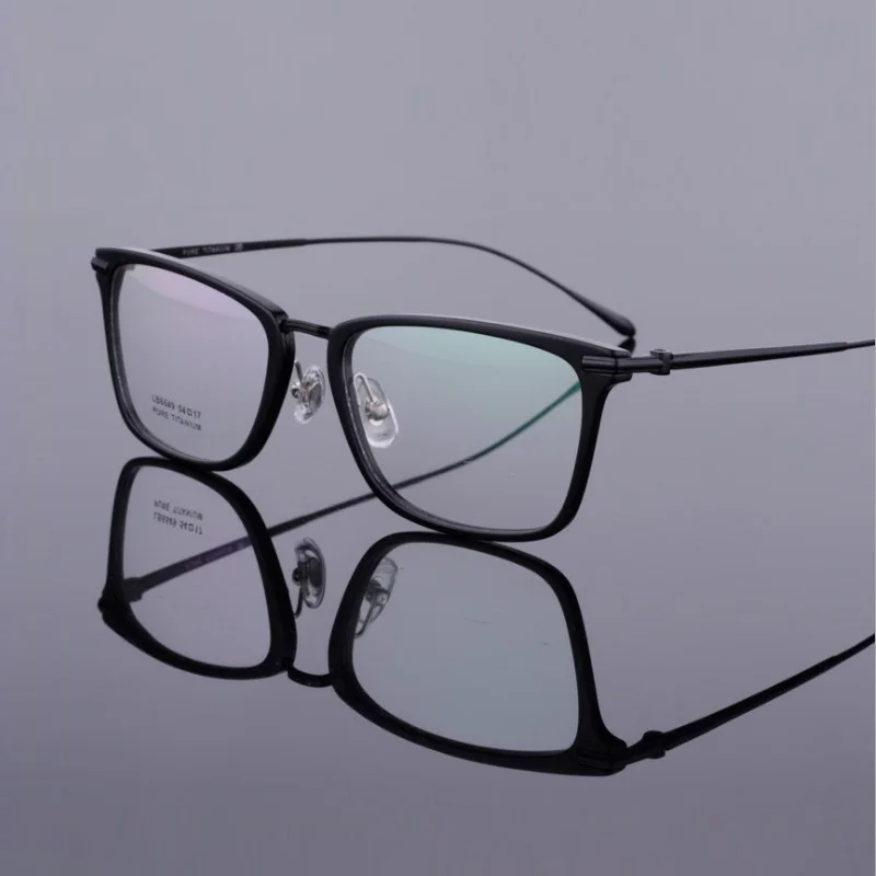 Титановые ретро очки с полной оправой, мужские очки для близорукости, очки для чтения, компьютерные очки, очки по рецепту
