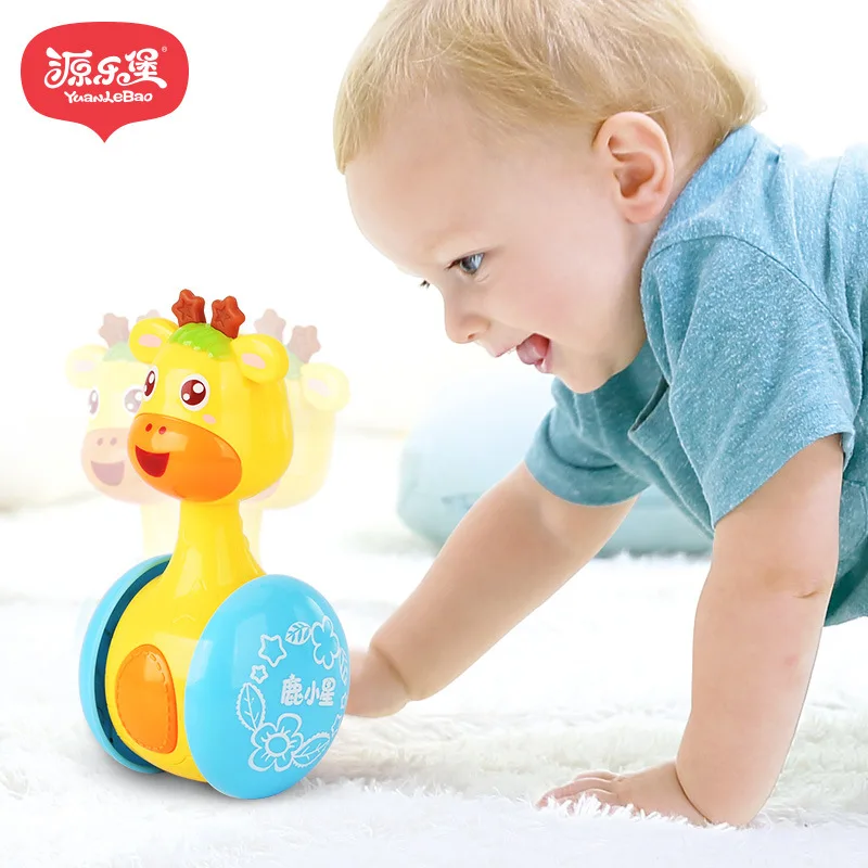 yuanlebao tumbler Baby Rattles & Mobiles Toys can slide the bell 0-3 years old baby learn to climb baby toys