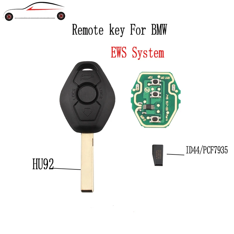 GORBIN 433/315 МГц дистанционный ключ для автомобиля для BMW 325 330 318 525 530 540 E38 E39 E46 M5 X3 X5 M5 EWS Системы ID44/7935 Чип HU92 лезвие