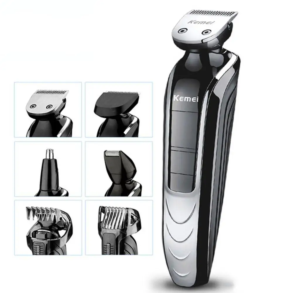 

Kemei KM-1832 5 In 1 Waterproof Rechargeable Electric Shaver New Electric Hair Clipper Nose Hair Trimmer Hairclipper