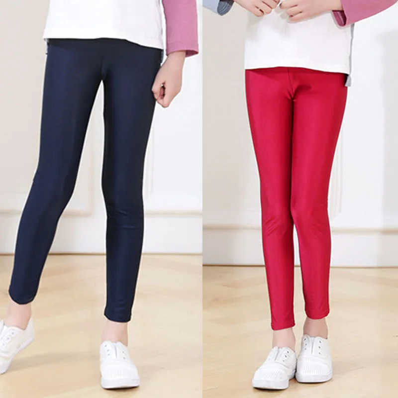 

Girl Leggings Elastic Pants Skinny Infantil Para Menina Spring Summer Toddler Luster Thin Trousers Leggins for Girls Kids Teens