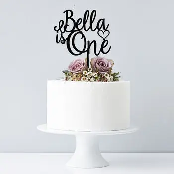 Пользовательское имя Топпер для торта «С Днем Рождения» персонализированные подарки детский день рождения торт Топпер вечерние украшения