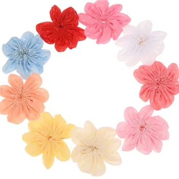 

500PCS Cheap flowers 5cm Mini hair flowers diy hair accessories headwear No hair clips No Bow Wedding decoration flower