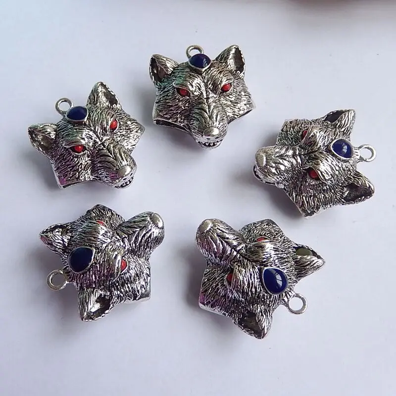 wolf croc charms