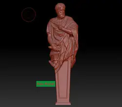 3D модель формат STL, 3D однотонные модели вращения скульптуры для ЧПУ Аполлония