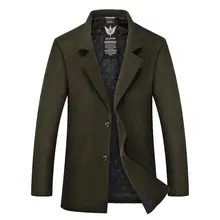 Plus Size Winter Mens Long Coats 10XL 8XL 6XL Men’s Woolen Jackets Cashmere Coat Business Casual Wool & Blends Jacket Overcoat