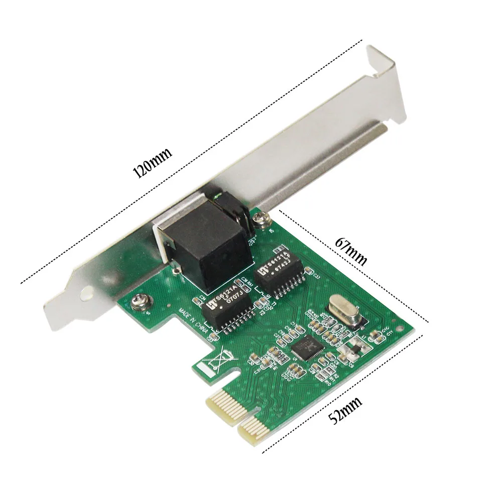 Gigabit Ethernet LAN низкий профиль PCI Express (PCIe) сетевой контроллер карты 10/100/1000 м RJ-45 RJ45 сетевой адаптер конвертер для ПК