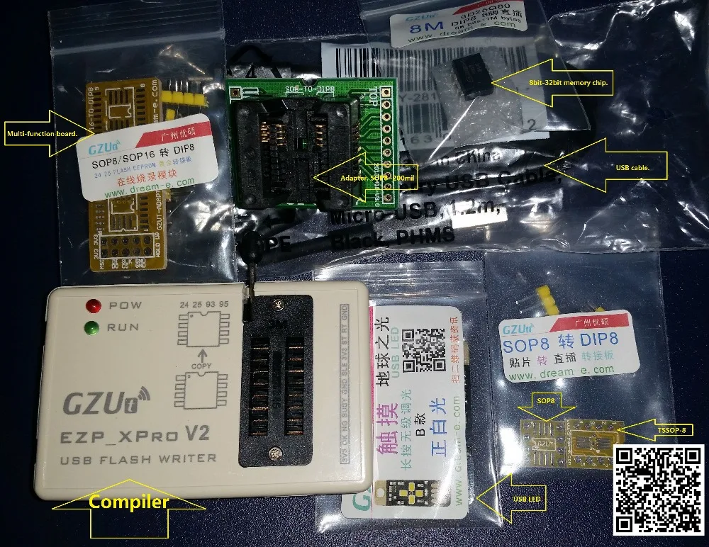 EZP_XPro V2 программист USB материнской платы маршрутизации ЖК-дисплей BIOS SPI FLASH IBM 24 25