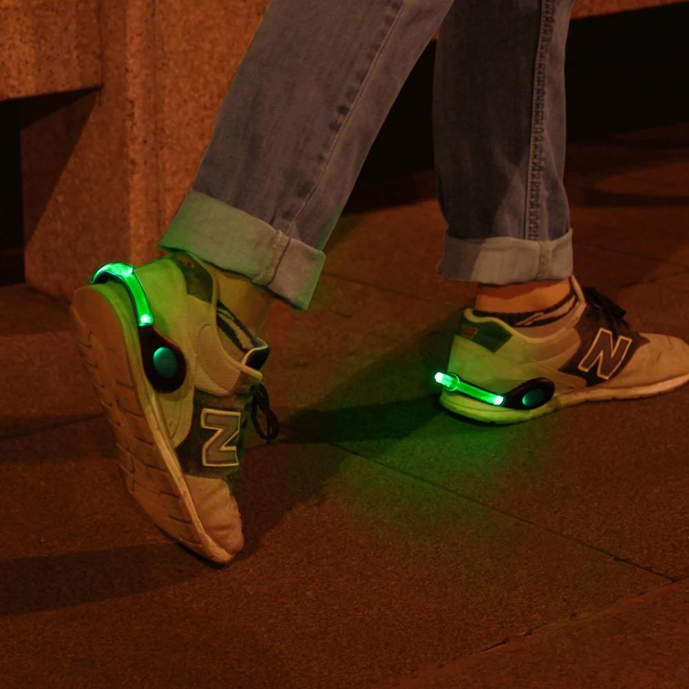Top Luminous Rechargeable LED Shoe Clip Light Outdoor Safety Signal Warning Light Reflective Safety Night Running Gear For Runner 7