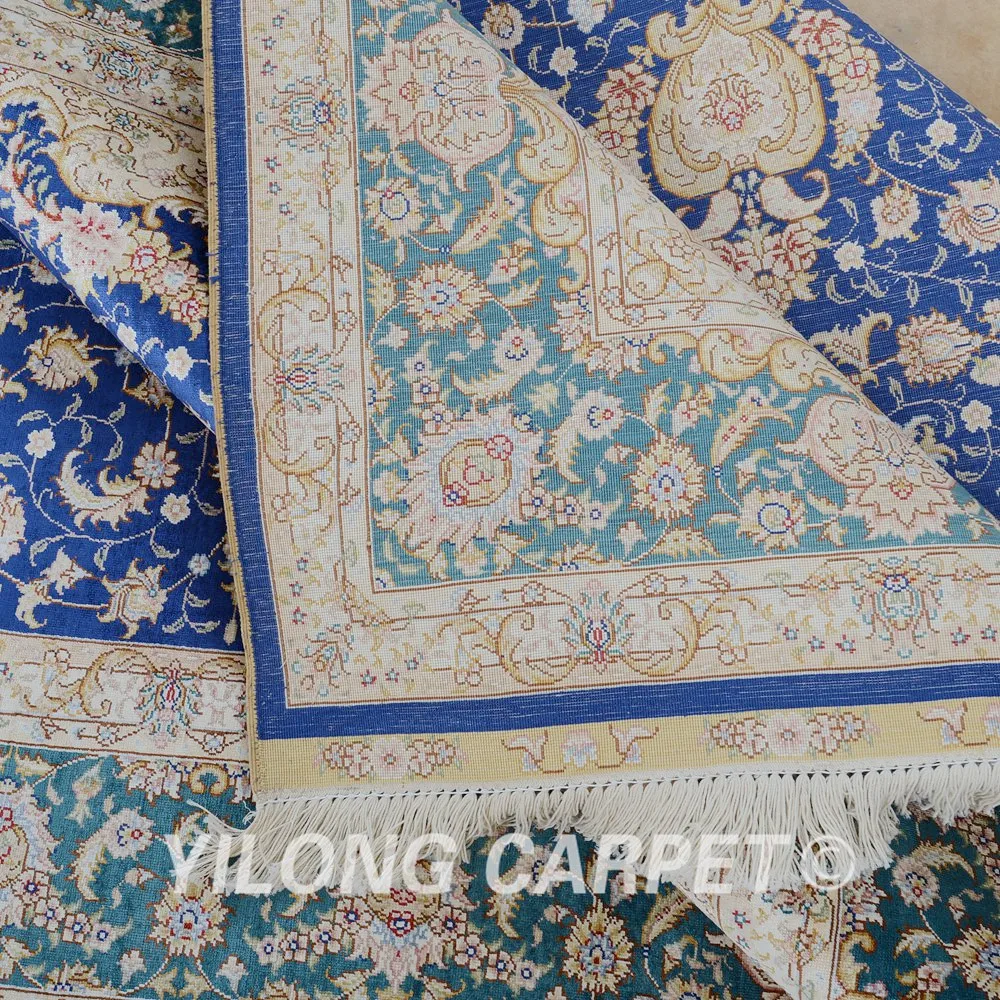 Yilong 5,5x" шелк турецкие ковры прямоугольник vantage персидские ковры(0220
