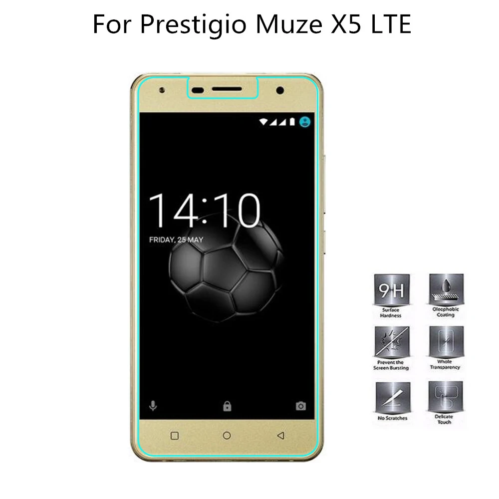 

2PCS For Prestigio Muze X5 Lte Tempered Glass Screen Protector 2.5 9h Safety Protective Film on X 5 PSP5518DUO PSP5518