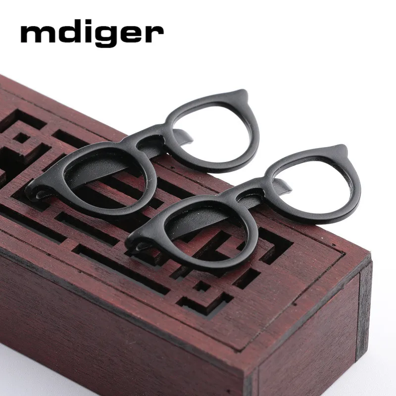 Бренд Mdiger мужской официальный зажим для галстука мужчин черные очки