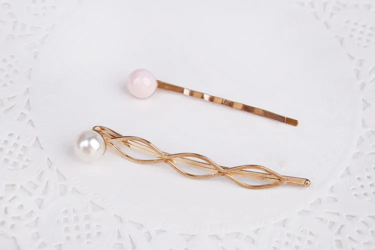 3 Pieces Pearl women Hairpin Hairpin Fashion Korean adult female Japanese and Korean small pearl clip hair accessories HC129