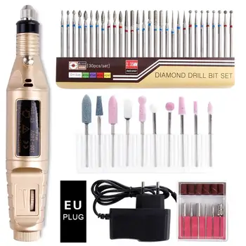 

Electric Manicure Set Nail Drill Bits Milling Machine Ceramic Cutter Nail Buffer Diamond Cutters Carbide Polisher Cutter Nail Fi