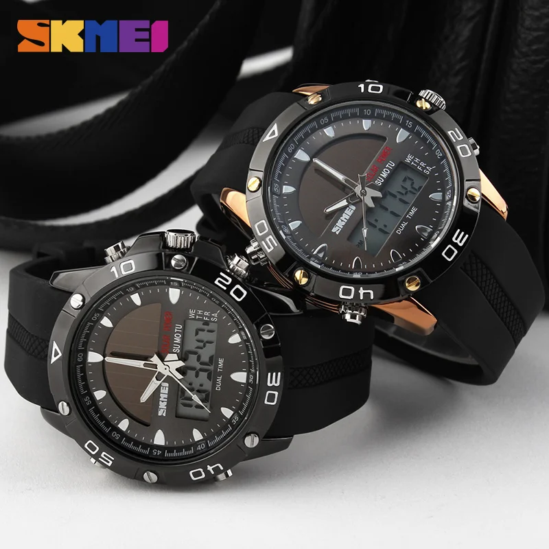 SKMEI New Outdoor Brand Quartz Men's Watches Casual Chronograph Sports Waterproof Clock Military Wr