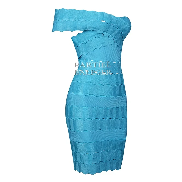 Новое летнее Модное Элегантное сексуальное платье с открытыми плечами и вырезом выше колена, вечернее Бандажное платье для выпускного вечера