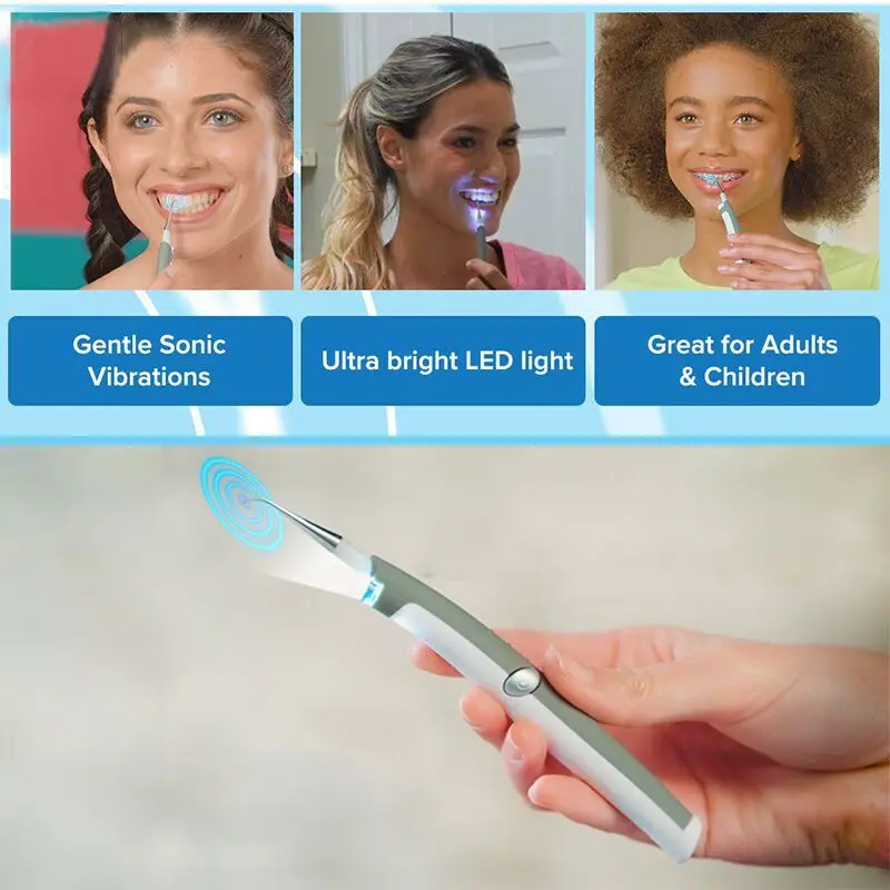 

Hot Sale Electric Sonic Pic Tooth Stain Eraser Plaque Remover Dental Tool Kit Teeth Whitening Dental Cleaning System