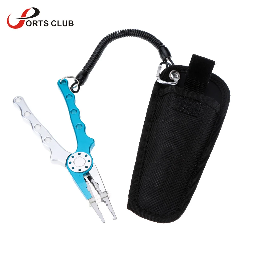 

Lightweight Fishing Clamp Split Ring Cutters Fishing Hooks Remover Tackle with Oxford Sheath for Pesca