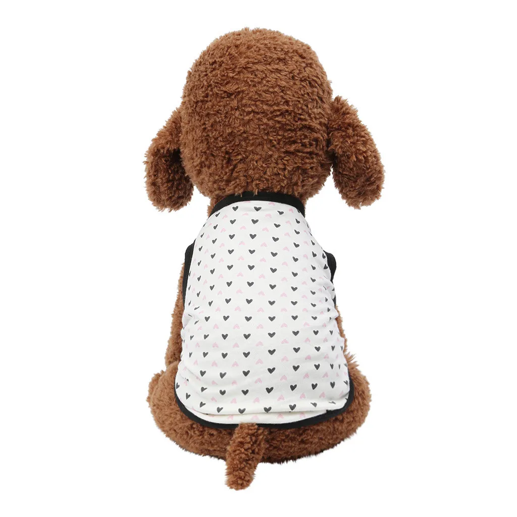 

shop owner recommended Household daily necessities Fashion Pet Spring And Summer Breathable Love Print Vest Dog Cat Thin