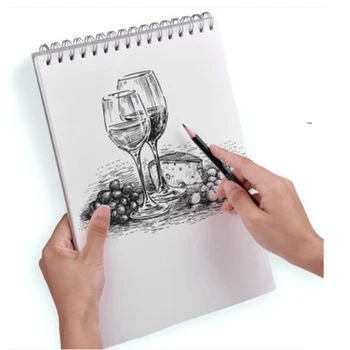 

Painting book hand-painted blank paper thick student painting paper graffiti album painting paper 16K A4 color art sketchbook