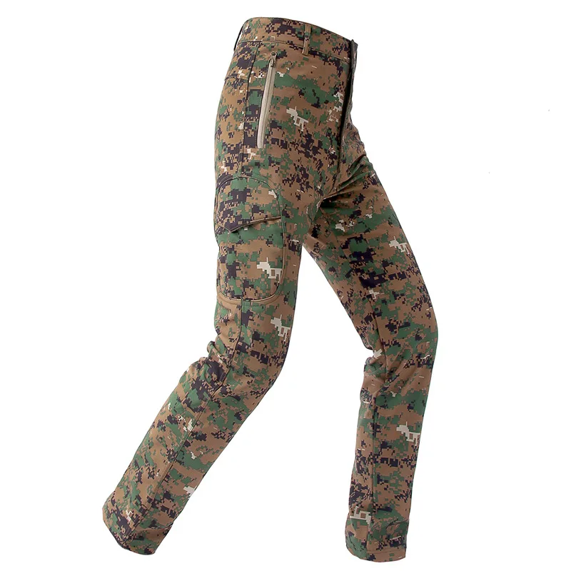 

2017 Men New Winter Tactical Waterproof Fishing Hunting SharkSkin SoftShell Hiking Military Pant Army Camping Trousers P26