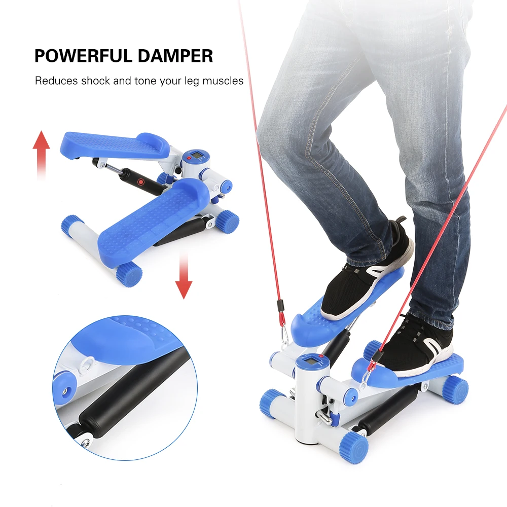 

Slimming Product with Resistance Bands Home Fitness Machine Compact Mini Stepper Twisting Stair Stepper Trainer Exercise Stepper