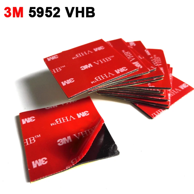 5 шт. двухсторонняя клейкая лента VHB 5952 4 х4 см 3 м 40 х40 мм|Офисный скотч| |