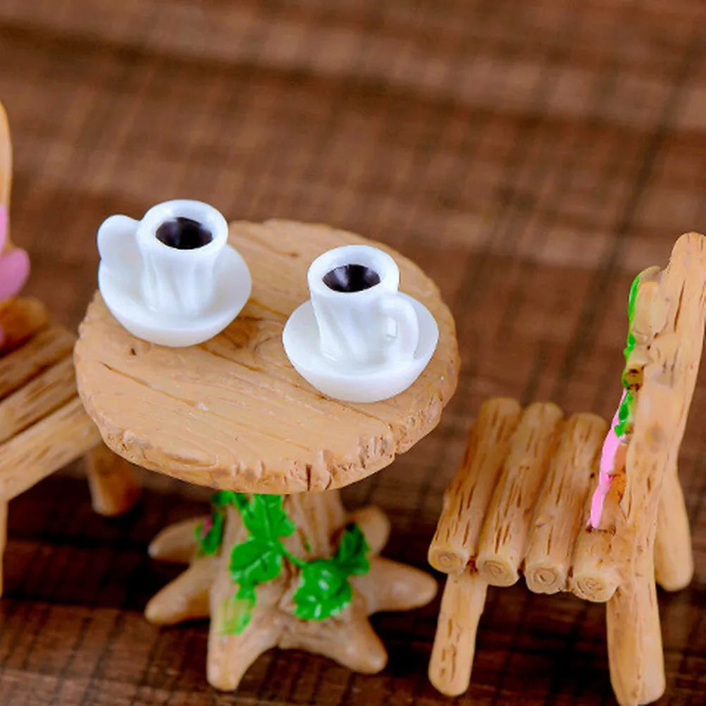 Пластиковые украшения для дома и сада аксессуары Мини Kawaii Чашка чая модель
