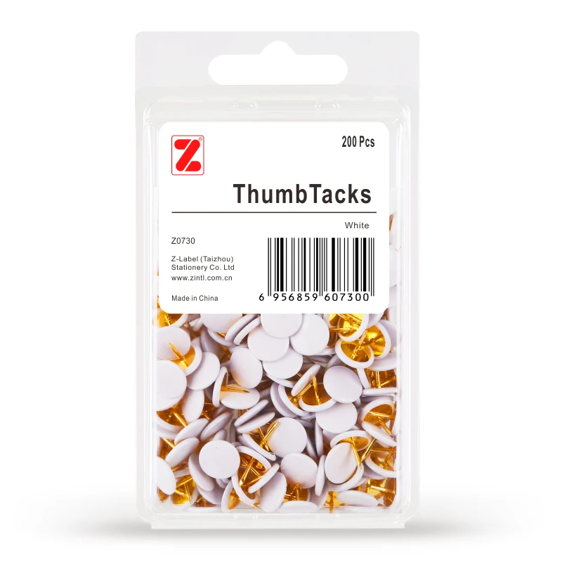 200 шт. Z-LABEL белый Thumbtack хвойных пород ногти Pushpin14 Цвет