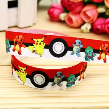 

7/8'' Free shipping poke printed grosgrain ribbon hair bow headwear party decoration wholesale OEM 22mm H5339