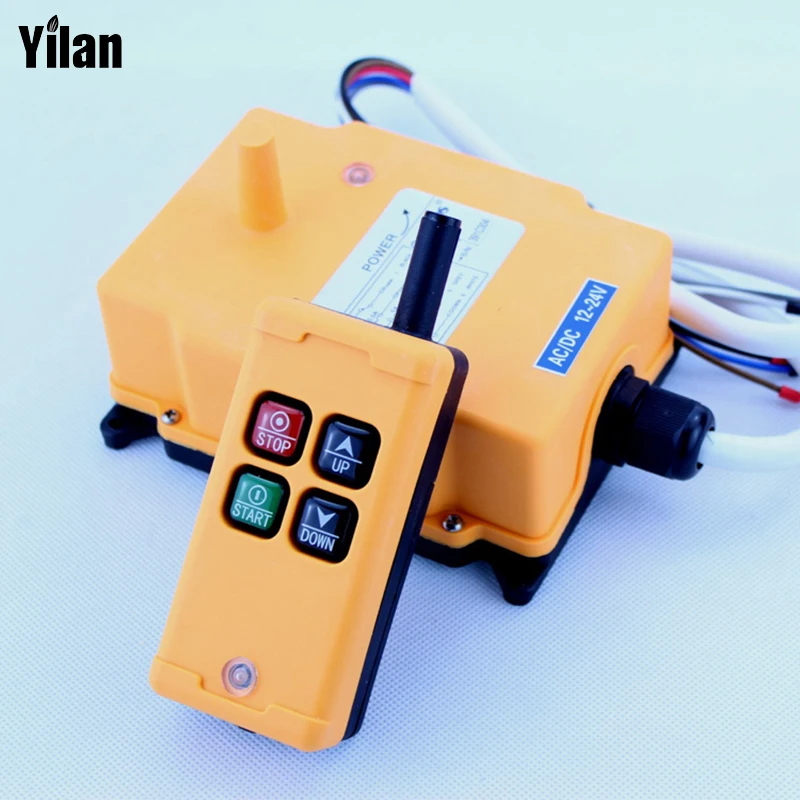 

HS-4 Industrial Remote Control Switch 4 keys 1 receiver+ 1 transmitter AC 220V 220VAC 1 transmitter+ 1 receiver