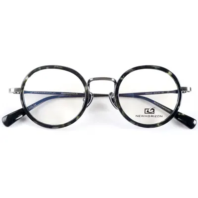 New York fashion vintage optical round eye glasses frame male female Retro Style myopia eyeglasses - Frame Color: c4-havana-gunmetal