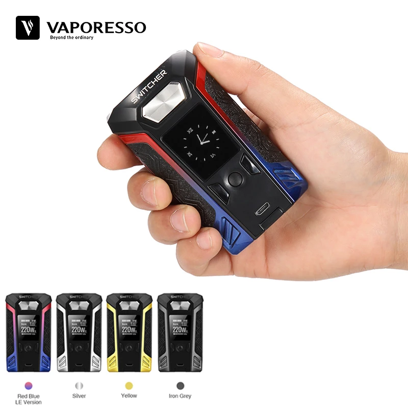 

New Arrival Vaporesso Transformer Switcher Mod 220W Vape Box Mod 510 Thread Compatible with NRG Tank without 18650 Battery