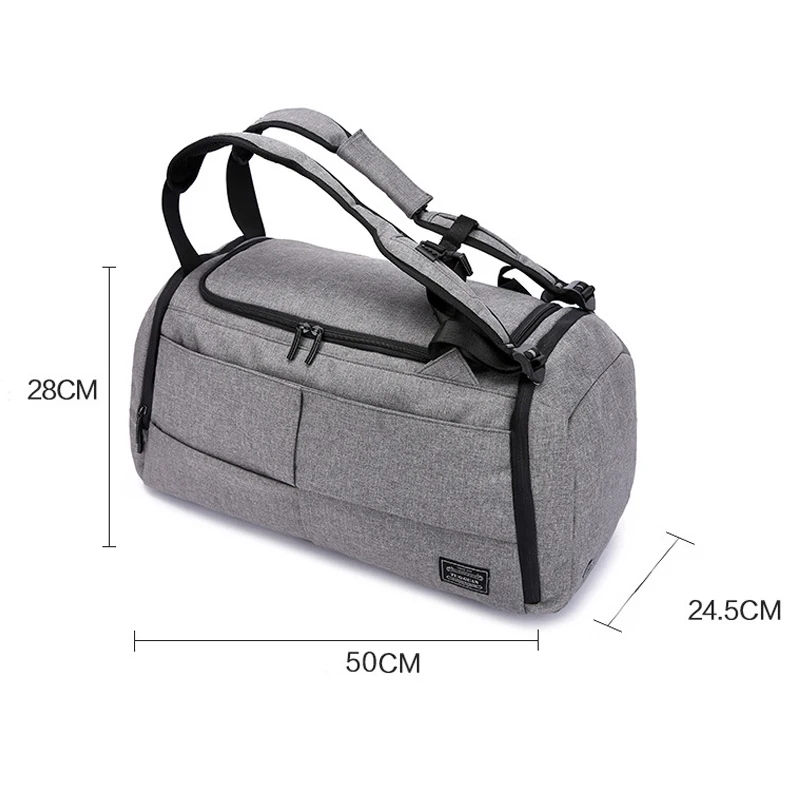 15 pulgadas Bolsa de gimnasio hombres multifunción deportes bolsas mujer Fitness bolsas mochilas para portátiles de mano de viaje bolsa de almacenamiento con zapatos de bolsillo yoga - 4