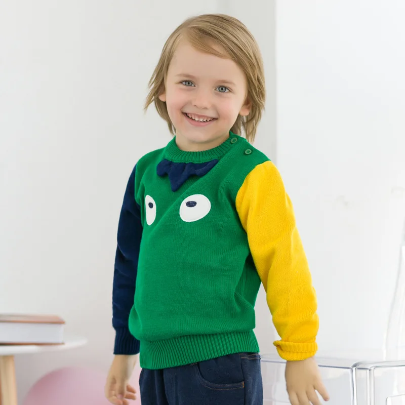 

2018 Autumn And Winter Warm Children'S Clothing Long-Sleeved Sweater Boys And Girls Fashion New Year New Cute Tops