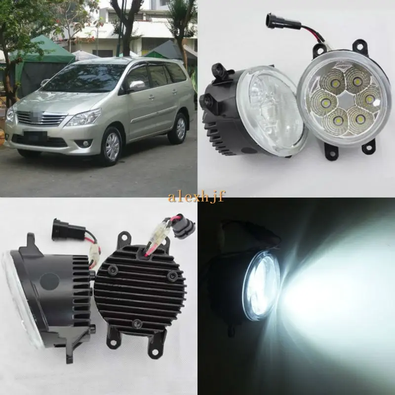 Июля Король 18ВТ 6500К 6ledы светодиодные дневные ходовые огни светодиодные Противотуманные фары Чехол для Toyota Innova, в 2012, за 1260LM/ПК Июля Король 18ВТ 6500К 6ledы светодиодные дневные ходовые огни светодиодные Противотуманные фары Чехол для Toyota Innova, в 2012, за 1260LM/ПК