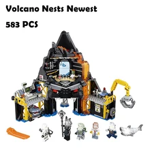 Model Building Blocks toys 06072 Volcano Nests Newest compatible with lego Ninjago Series 70631 Educational DIY toys hobbies