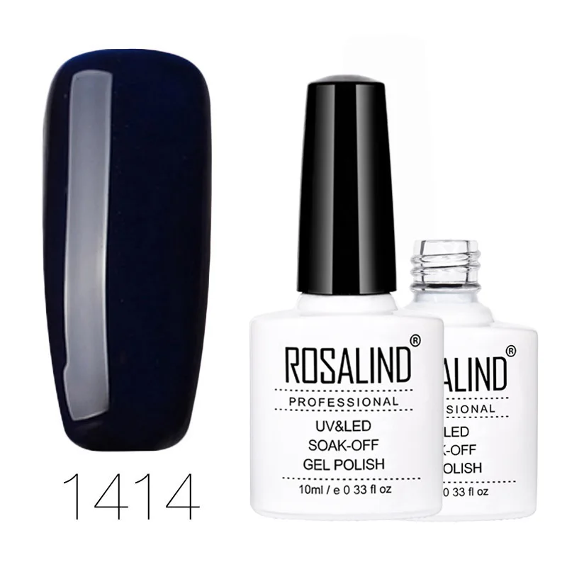 Розалинд гель 1S 10 мл гель лак для ногтей Профессиональная УФ-светодиодный Маникюр праймер для ногтей для дизайна ногтей, био-Гели Soak Off! полупостоянная гель Лаки - Цвет: RD1414