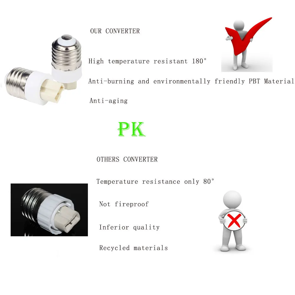 DOXA E27 к G9 адаптер трансформатора Converter Гнездо держатель изменить противопожарные огнезащитных для Светодиодный лампа