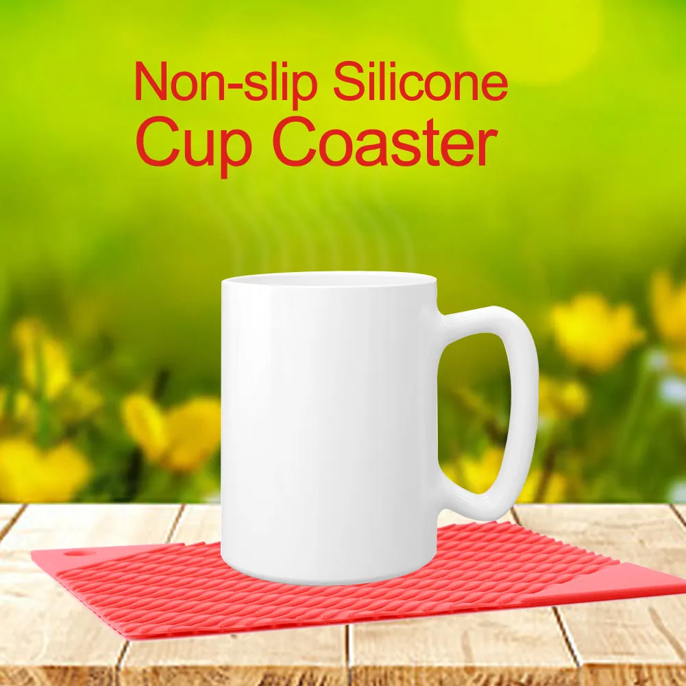 

Non-slip Silicone Table Placemat Cup Coaster Heat Resistant Pot Holder