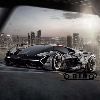 

Adhesive Black Grey Gray Camouflage Vinyl Film Wrap Air Bubble Free Car Styling Full Body Wrapping Covering Vehicle Sticker
