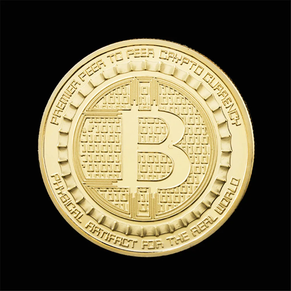 Art Collection Gold Plated Bitcoin specie Ethereum Coins Collectible Coins Lite coin CollectionCommemorative Coins hard currency